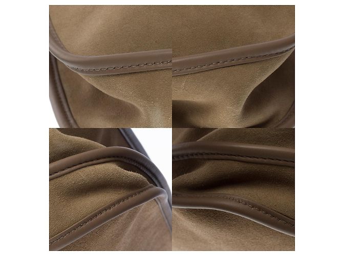 Hermès Sac HERMES Evelyne en Suède Gris - 101419 - vue 11