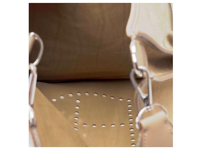 Hermès Sac HERMES Evelyne en Suède Gris - 101419 - vue 9