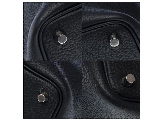 Hermès Borsa HERMES Picotin in Pelle Nera - 101425 Nero - vista 11