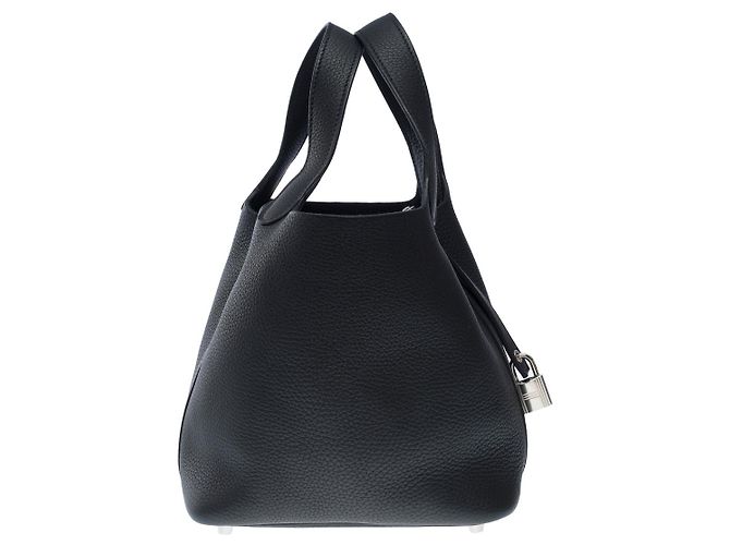 Hermès Borsa HERMES Picotin in Pelle Nera - 101425 Nero - vista 4