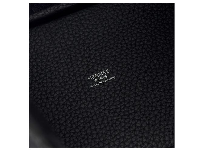 Hermès Borsa HERMES Picotin in Pelle Nera - 101425 Nero - vista 7