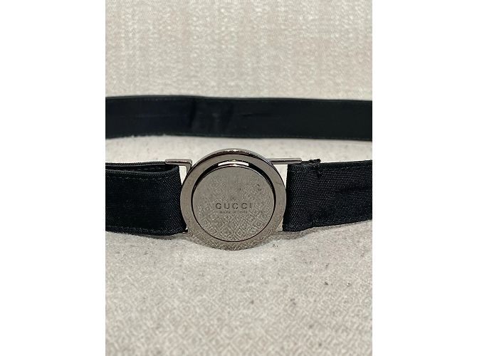 GUCCI Gürtel T.CM 80 Stoff Schwarz - Ansicht 2