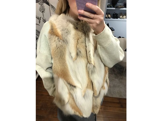 INES ET MARECHAL Abrigos T.FR 38 Piel Beige - vista 7