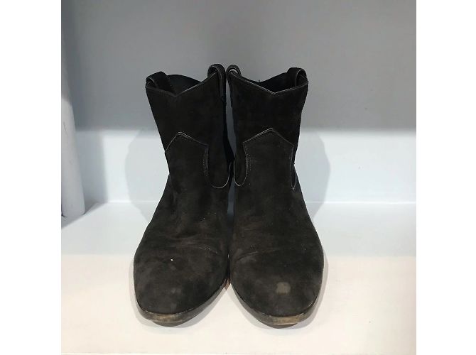 GIANVITO ROSSI Stivaletti T.EU 39.5 Camoscio Nero - vista 3