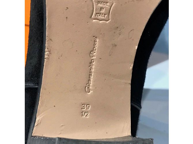 GIANVITO ROSSI Stivaletti T.EU 39.5 Camoscio Nero - vista 6