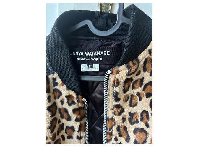 Junya Watanabe Bomberjacke Leopardenmuster Kunstpelz Leopardenprint - Ansicht 2