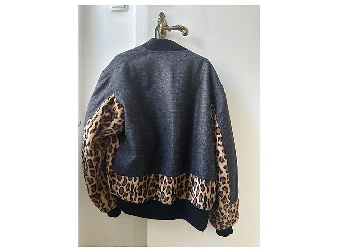 Junya Watanabe Bomberjacke Leopardenmuster Kunstpelz Leopardenprint - Ansicht 3