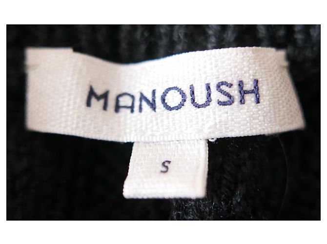 Pull en maille torsadée cannelée Manoush Vert foncé - vue 4