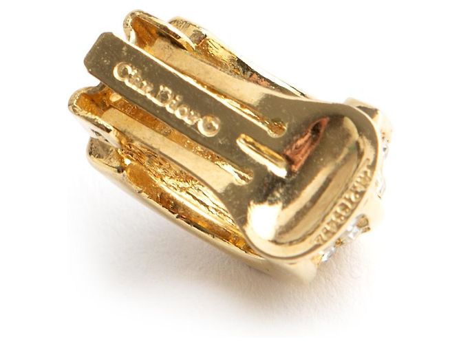 Orecchini a clip dorati Christian Dior D'oro - vista 3