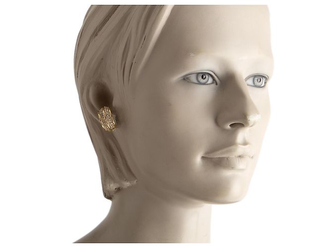 Orecchini a clip dorati Christian Dior D'oro - vista 4