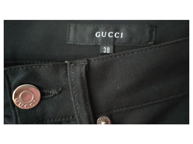 GUCCI JEANS SCHNITTHOSEN. Schwarz - Ansicht 4