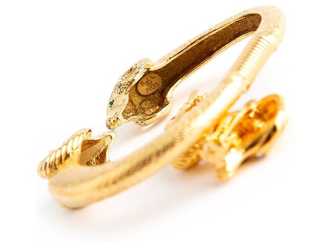 Kenneth Jay Lane Set di braccialetti per orecchini KJL Gold hardware - vista 3