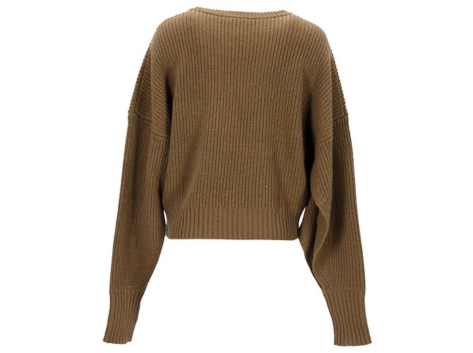 Altuzarra Pull Anthea En Cachemire Mélangé En Coton Kaki - vue 3