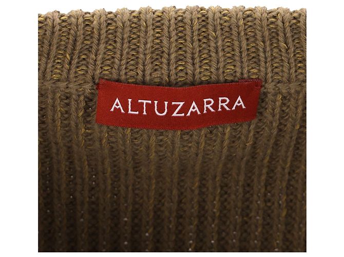 Altuzarra Pull Anthea En Cachemire Mélangé En Coton Kaki - vue 4