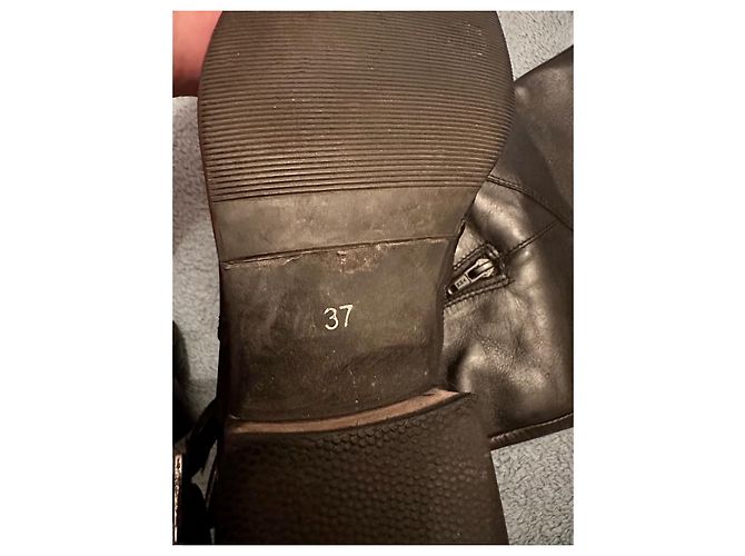 Botas de montar Balmain de cuero negro - vista 6
