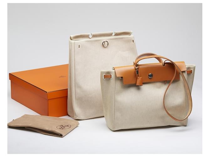 Hermès Herbag Modulare Marrone Beige - vista 2