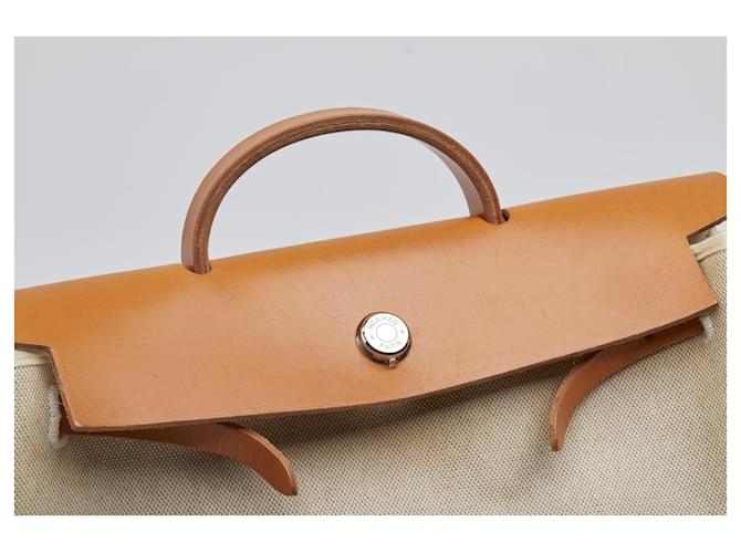 Hermès Herbag Modulare Marrone Beige - vista 3