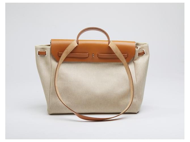 Hermès Herbag Modulare Marrone Beige - vista 4