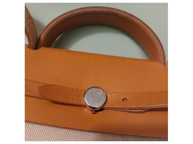 Hermès Herbag Modulare Marrone Beige - vista 7