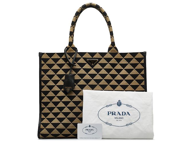 Prada Brown Symbole Triangolo Tote - Ansicht 10
