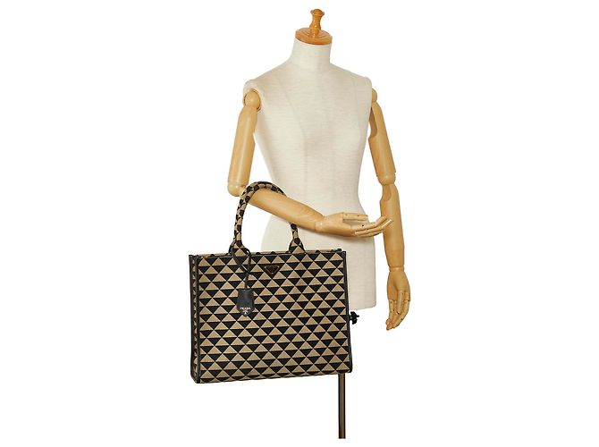 Prada Brown Symbole Triangolo Tote - Ansicht 9