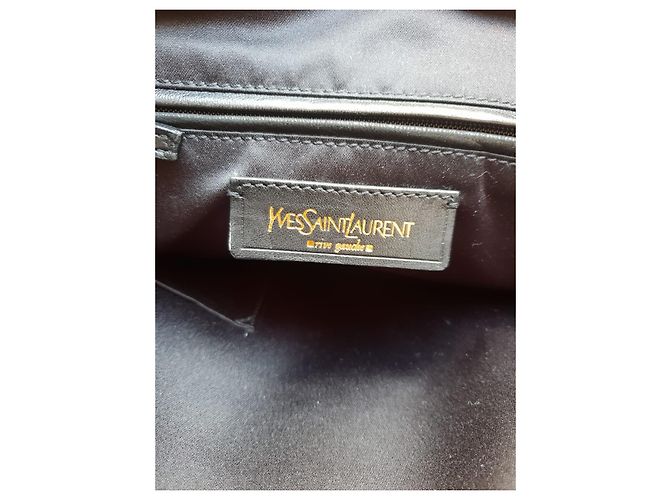 Muse II Bolsa Yves Saint Laurent em couro de avestruz azul - vista 7