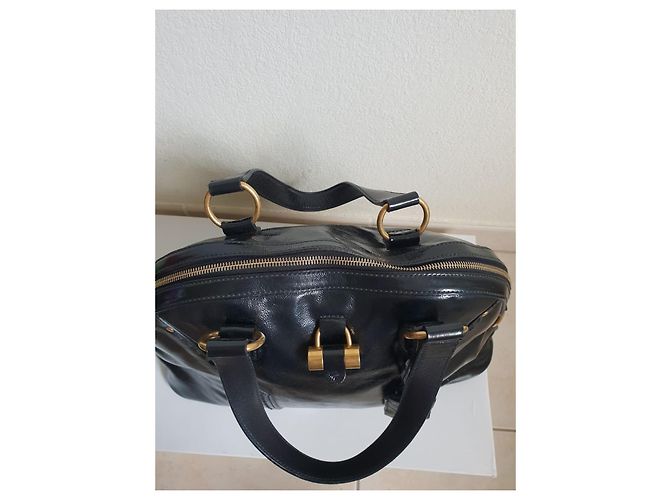 Borsa Yves Saint Laurent Nera in Pelle lucida Nero - vista 2