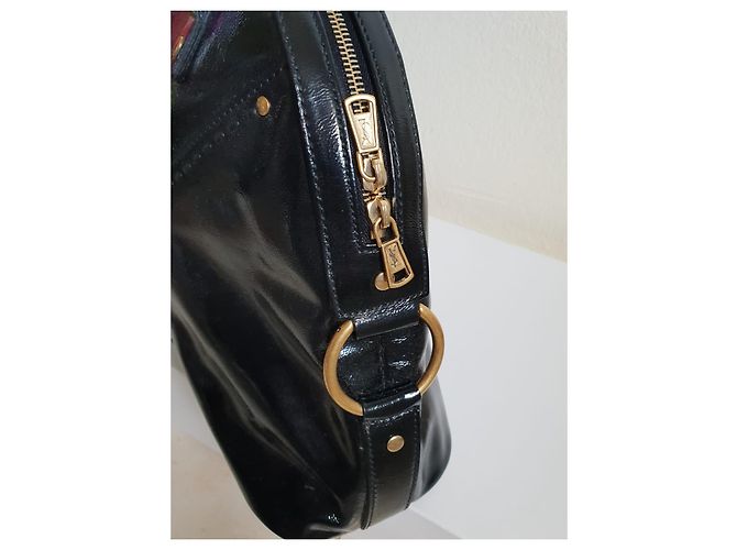 Borsa Yves Saint Laurent Nera in Pelle lucida Nero - vista 3