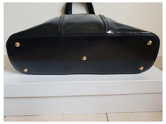 Borsa Yves Saint Laurent Nera in Pelle lucida Nero - vista 4