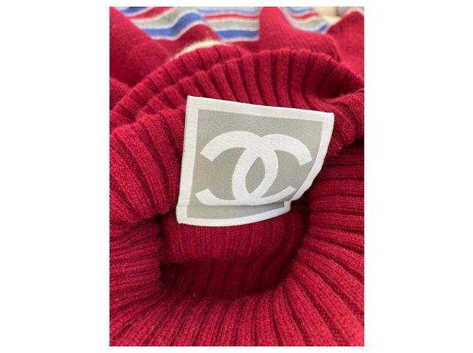 Gola alta Chanel de lã - vista 3