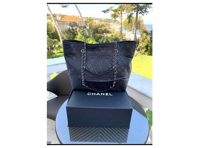 Bolso tote Chanel de piel negra Negro - vista 18