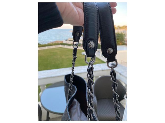 Bolso tote Chanel de piel negra Negro - vista 19
