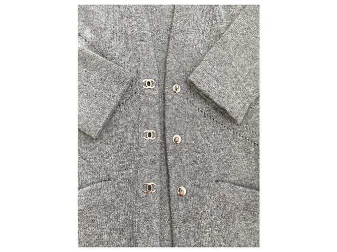 Chanel Weste aus Kaschmir Grau XS - Ansicht 5