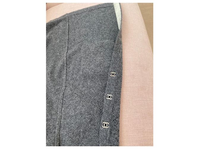 Chanel Weste aus Kaschmir Grau XS - Ansicht 6