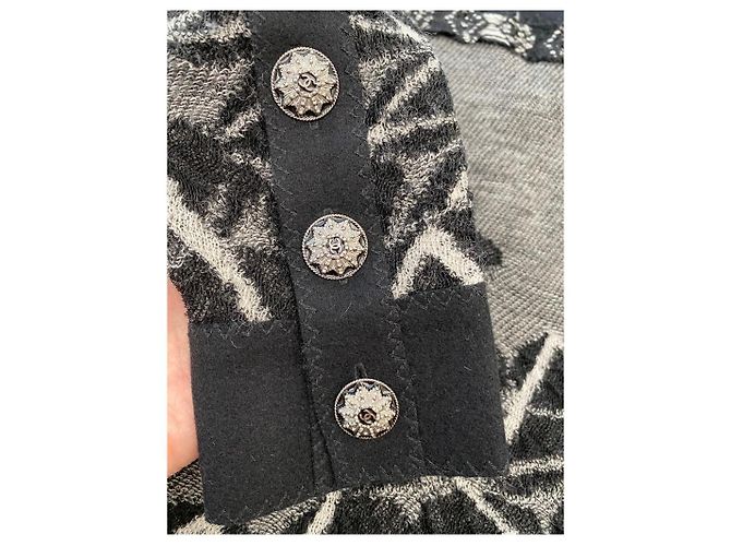Chanel Kleid aus Wolle Schwarz - Ansicht 4