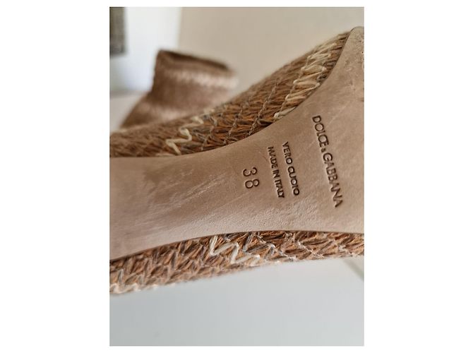Botines Dolfie de tela beige - vista 4