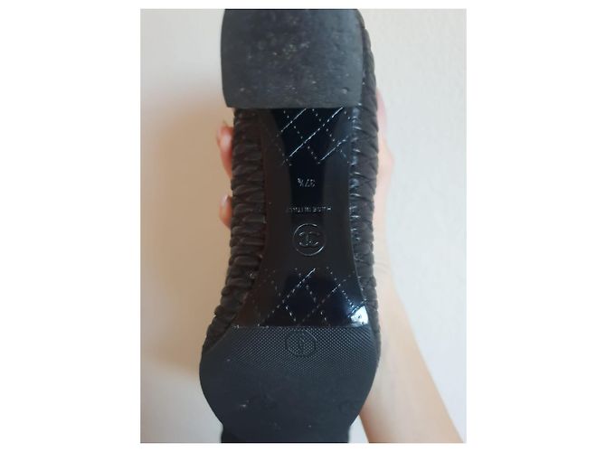 Botas Chanel de piel negra Negro - vista 8