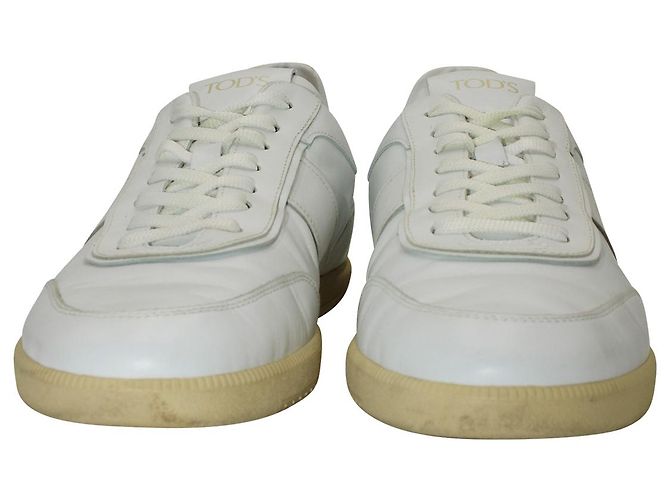Sneakers basse Tabs di Tod's in pelle bianca Bianco - vista 2