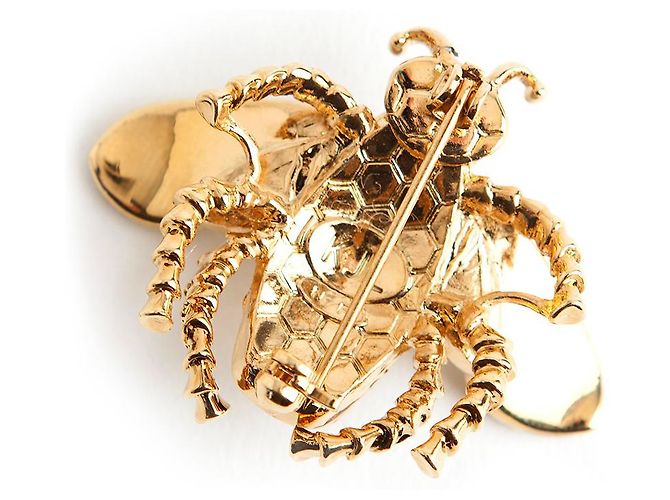 Spilla ape dorata Kenneth Jay Lane D'oro - vista 5