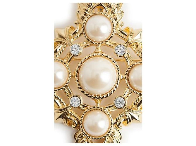 Kenneth Jay Lane Spilla con scudo maltese D'oro - vista 3