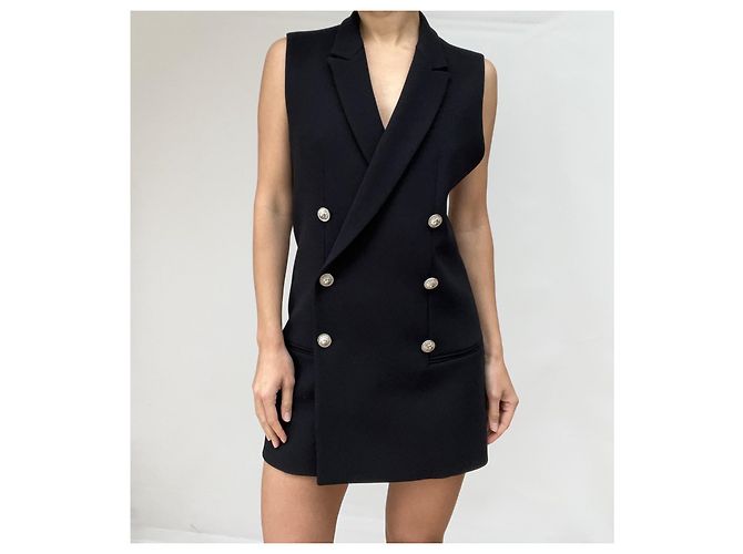 Gianni Versace Kleid Schwarz aus Polyester - Ansicht 12