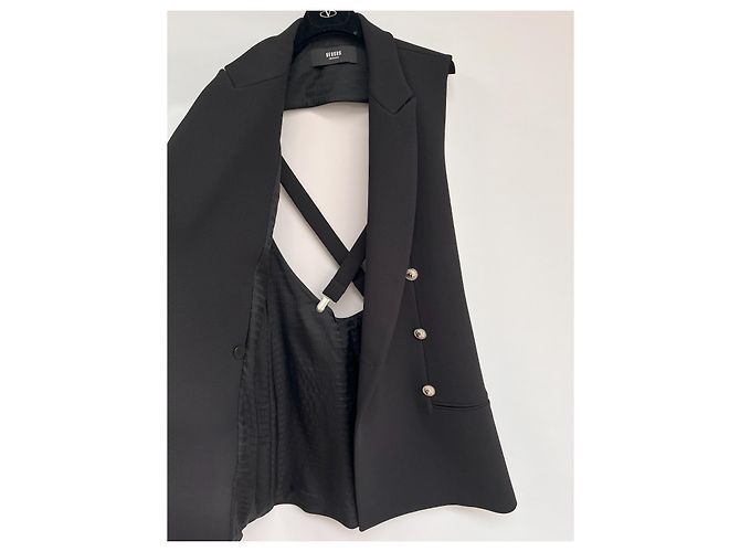 Gianni Versace Kleid Schwarz aus Polyester - Ansicht 7