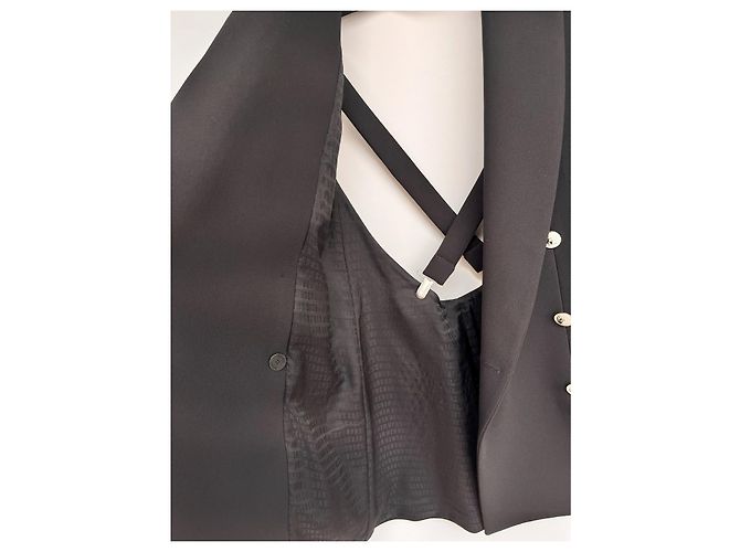 Gianni Versace Kleid Schwarz aus Polyester - Ansicht 8