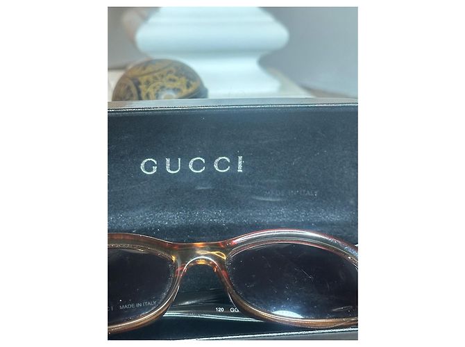 Gafas de sol Gucci GG2456/S Ovaladas Naranja Marrón claro - vista 3