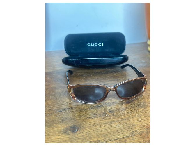 Gafas de sol Gucci GG2456/S Ovaladas Naranja Marrón claro - vista 6