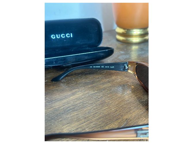 Gafas de sol Gucci GG2456/S Ovaladas Naranja Marrón claro - vista 7