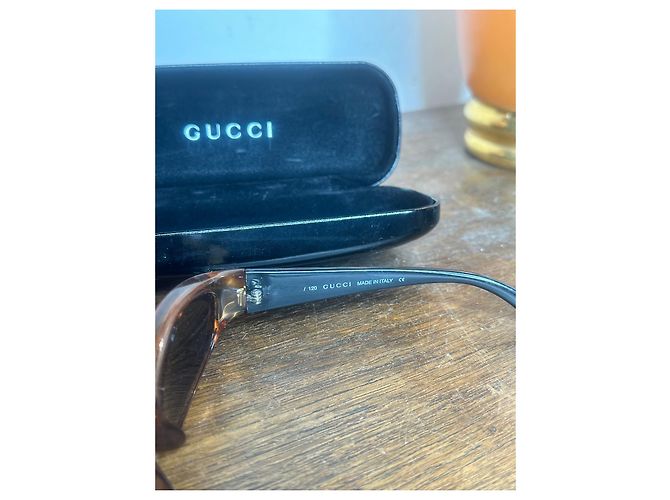 Gafas de sol Gucci GG2456/S Ovaladas Naranja Marrón claro - vista 8