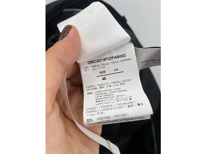 Off White Off-White trousers T.FR 48 Wool Black - view 4
