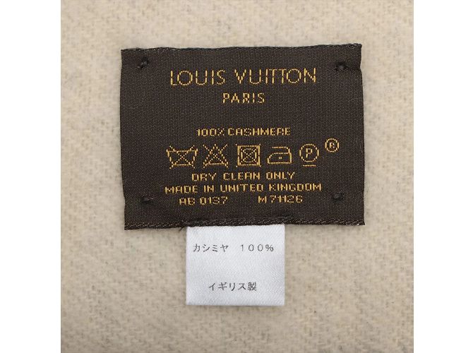 Louis Vuitton Bufanda de cachemir gris Reykjavik - vista 4