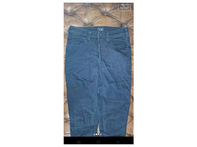Armani Jeans Vaqueros slim Armani azul marino de poliéster - vista 3